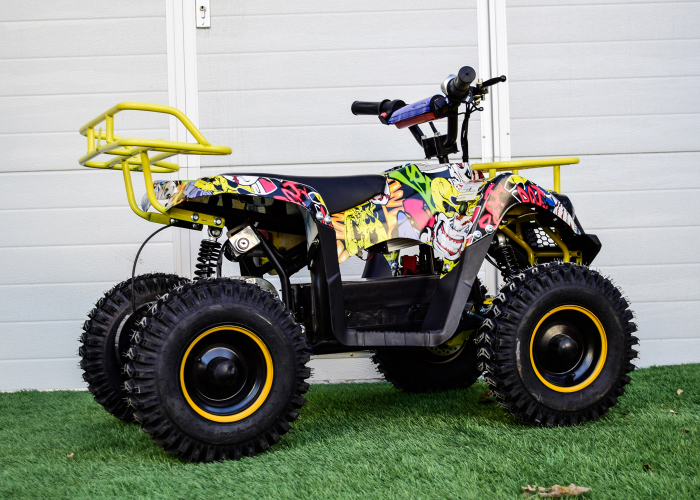 ATV electric pentru copii Kinderauto ECO Torino Cross, 1000W putere, 36V #Graffiti [6]