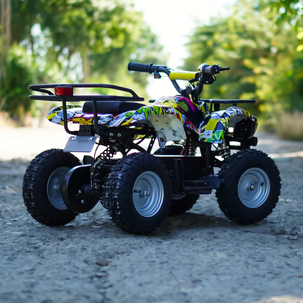 ATV electric pentru copii Kinderauto Jocker Quad 1000W 36V 12Ah, culoare galbena [6]