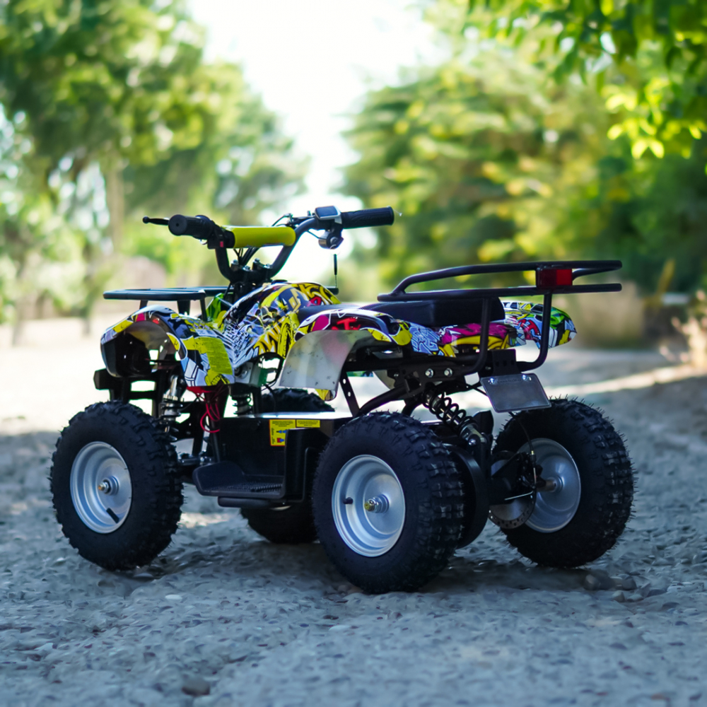 ATV electric pentru copii Kinderauto Jocker Quad 1000W 36V 12Ah, culoare galbena [5]