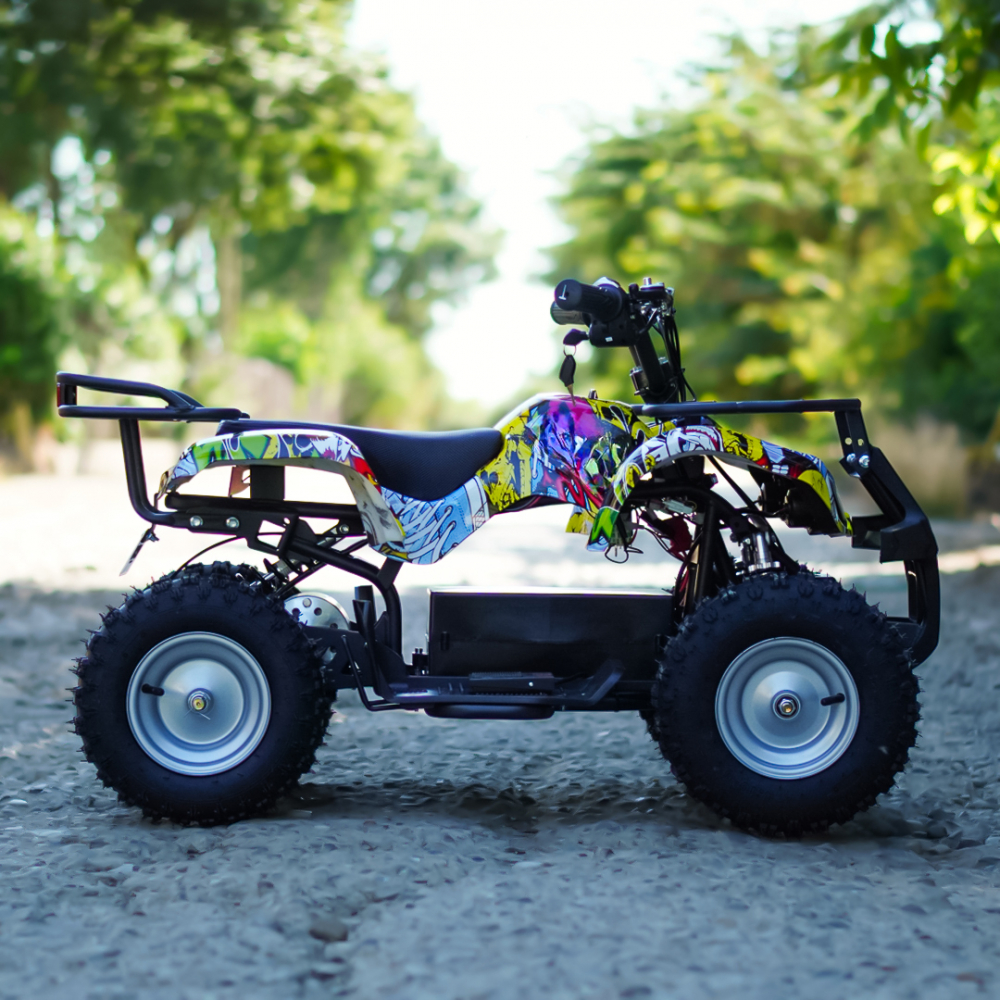 ATV electric pentru copii Kinderauto Jocker Quad 1000W 36V 12Ah, culoare galbena [7]