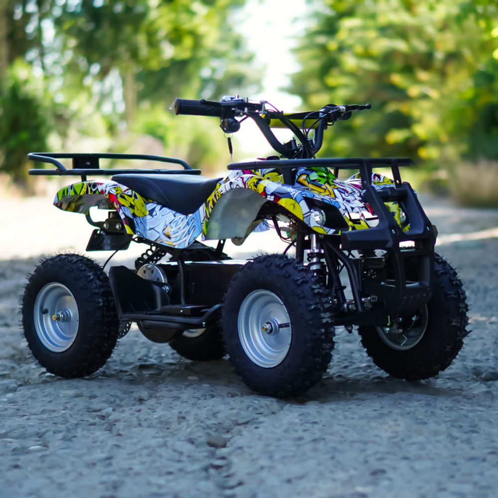 ATV electric pentru copii Kinderauto Jocker Quad 1000W 36V 12Ah, culoare galbena [8]