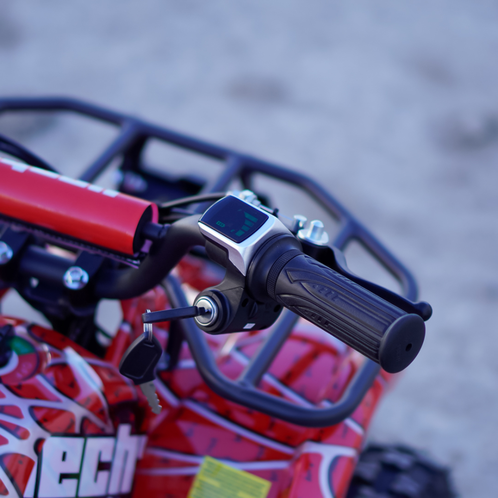 ATV electric pentru copii Kinderauto RedSpider Quad 1000W 36V 12Ah, culoare rosie [13]