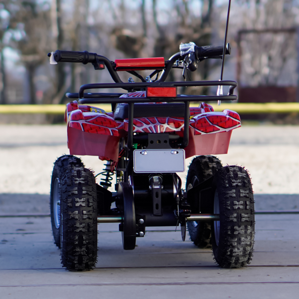 ATV electric pentru copii Kinderauto RedSpider Quad 1000W 36V 12Ah, culoare rosie [5]