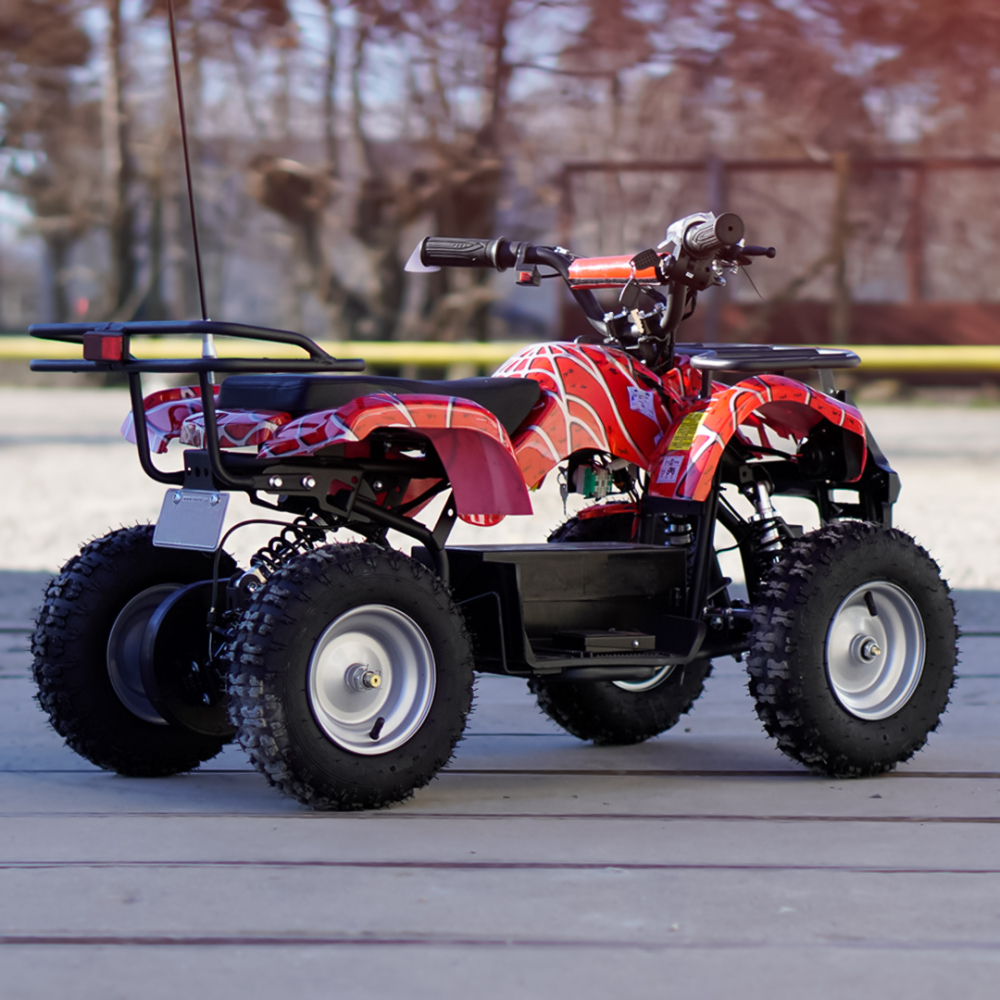 ATV electric pentru copii Kinderauto RedSpider Quad 1000W 36V 12Ah, culoare rosie [4]