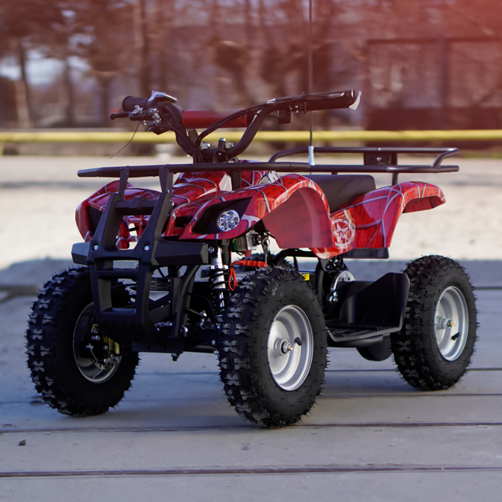 ATV electric pentru copii Kinderauto RedSpider Quad 1000W 36V 12Ah, culoare rosie [8]