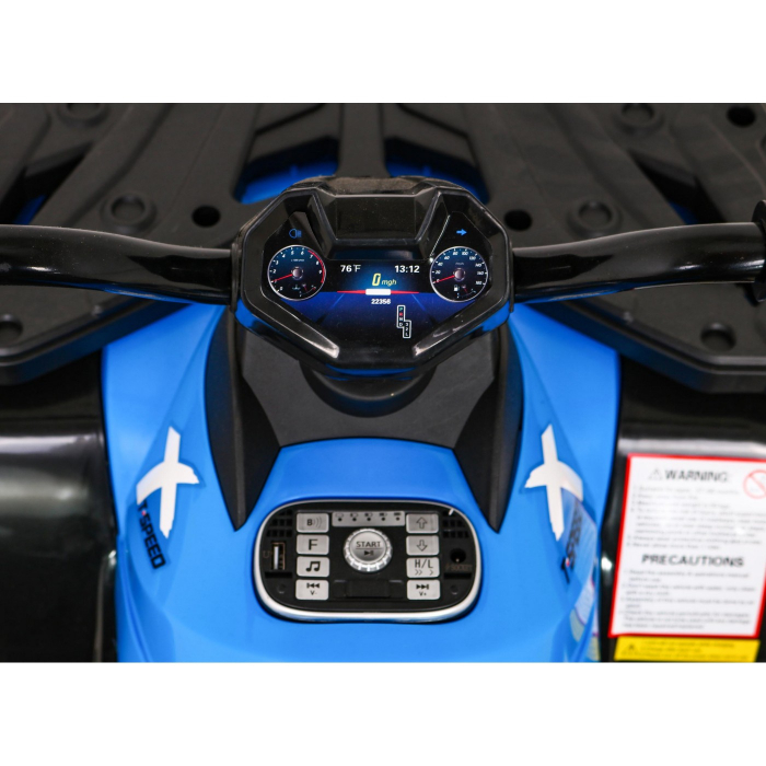 ATV electric pentru copii Kinderauto XT-Speed 180W 24V Premium, culoare Albastru [5]