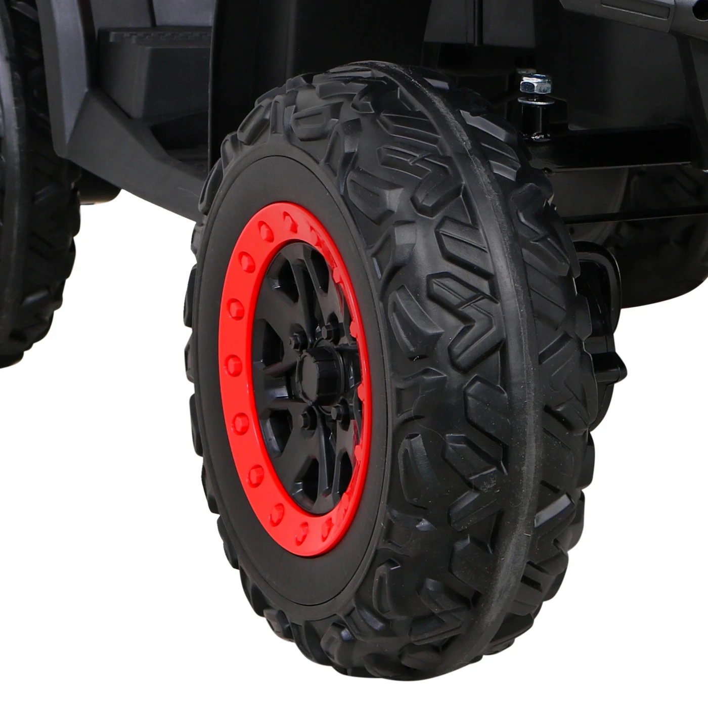 ATV electric 4x4 cu accesorii incluse, Kinderauto BJS615 320W 24V, culoare rosie [24]