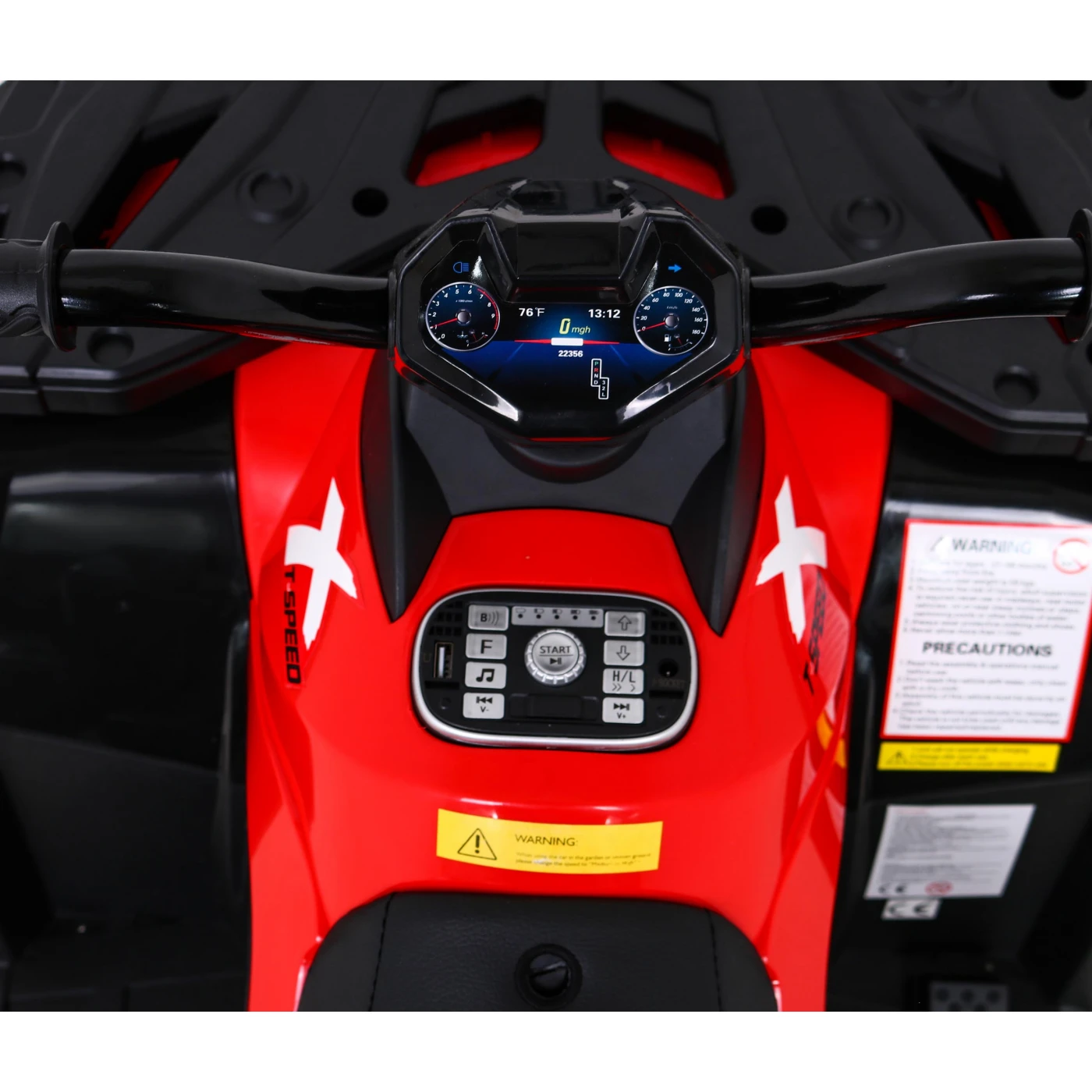 ATV electric 4x4 cu accesorii incluse, Kinderauto BJS615 320W 24V, culoare rosie [19]