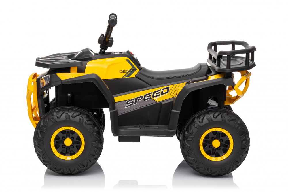 ATV electric copii 2-5 ani, Mini DESERT, 120W 12V, music player, telecomanda control parental, culoare galbena [3]