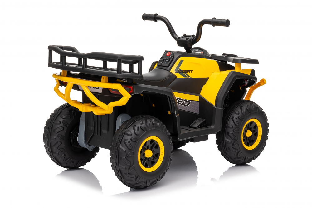 ATV electric copii 2-5 ani, Mini DESERT, 120W 12V, music player, telecomanda control parental, culoare galbena [6]
