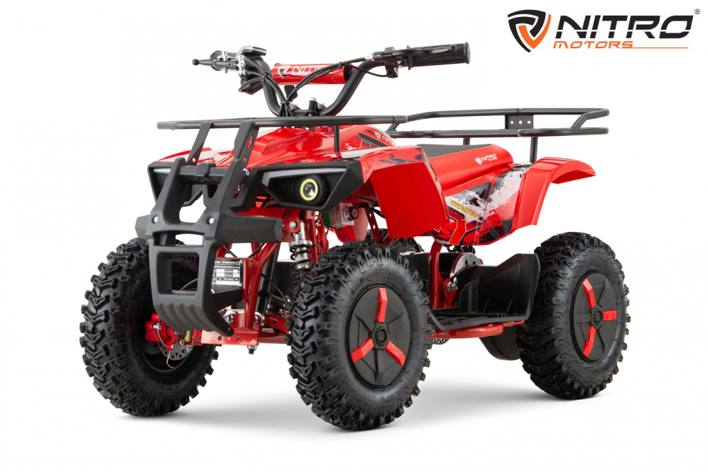 ATV electric pentru copii NITRO Dusty 1000W 36V Snowy tyres, culoare rosie [9]