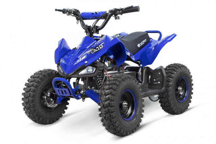 ATV electric pentru copii 3-8 ani NITRO ECO Python Cross, 1000W putere, 36V Albastru 1000W imagine noua