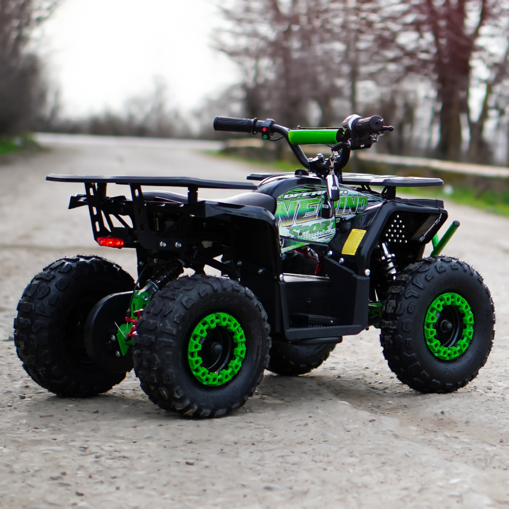 ATV electric pentru copii NITRO Nerino 1000W 48V BTF Tire XL, Verde [9]