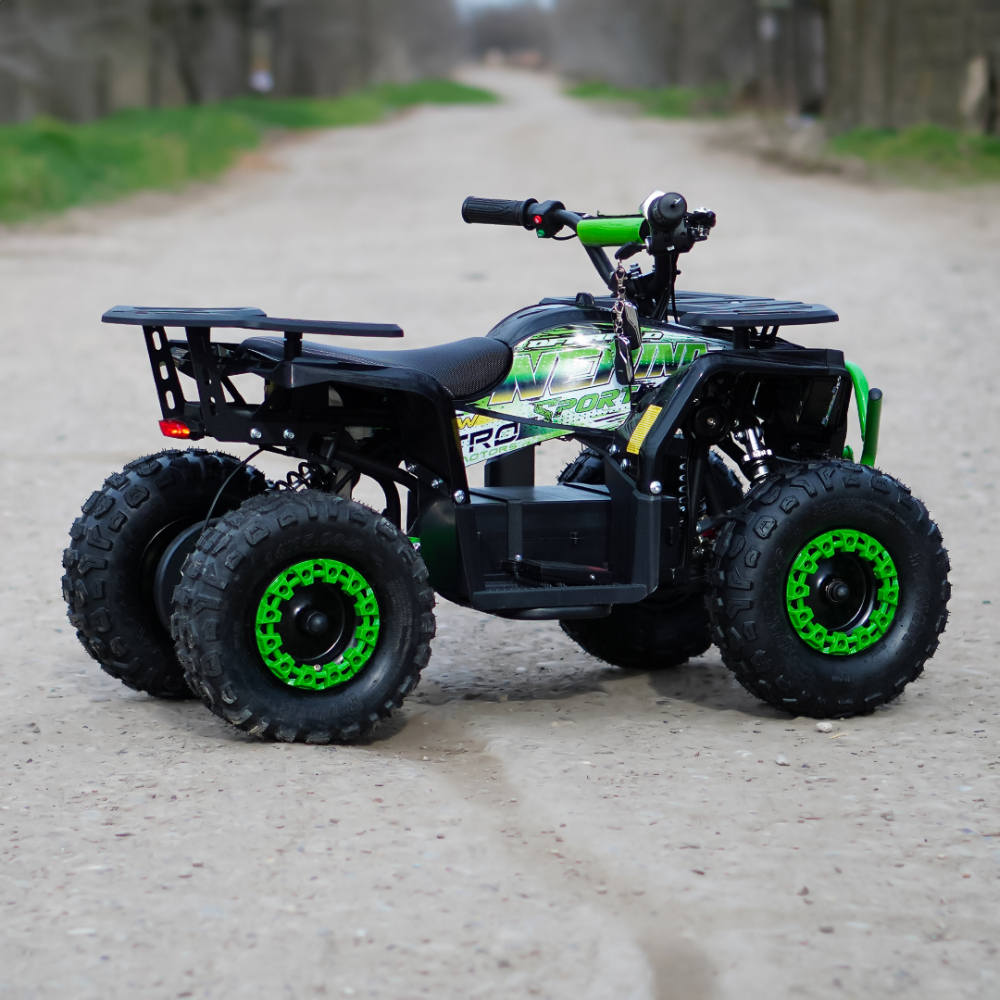 ATV electric pentru copii NITRO Nerino 1000W 48V BTF Tire XL, Verde [6]