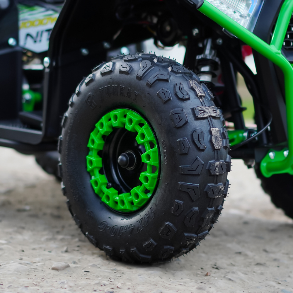 ATV electric pentru copii NITRO Nerino 1000W 48V BTF Tire XL, Verde [14]