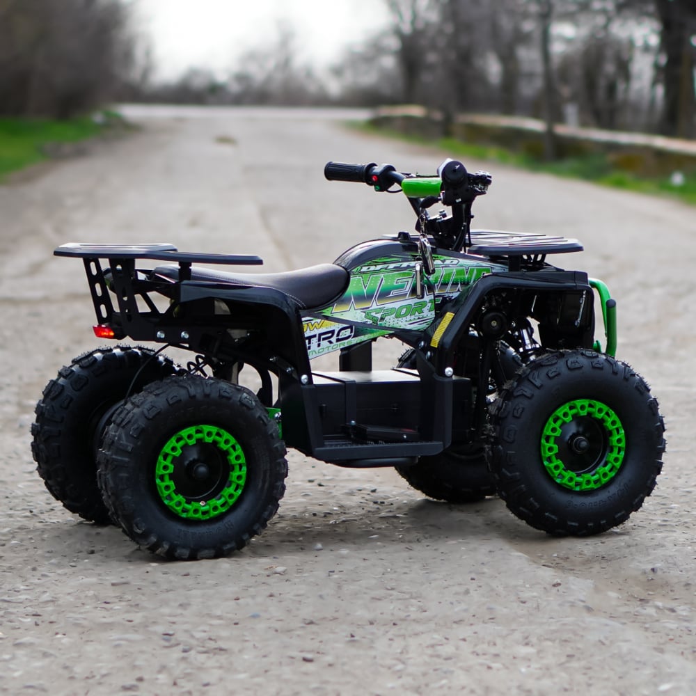 ATV electric pentru copii NITRO Nerino 1000W 48V BTF Tire XL, Verde [10]