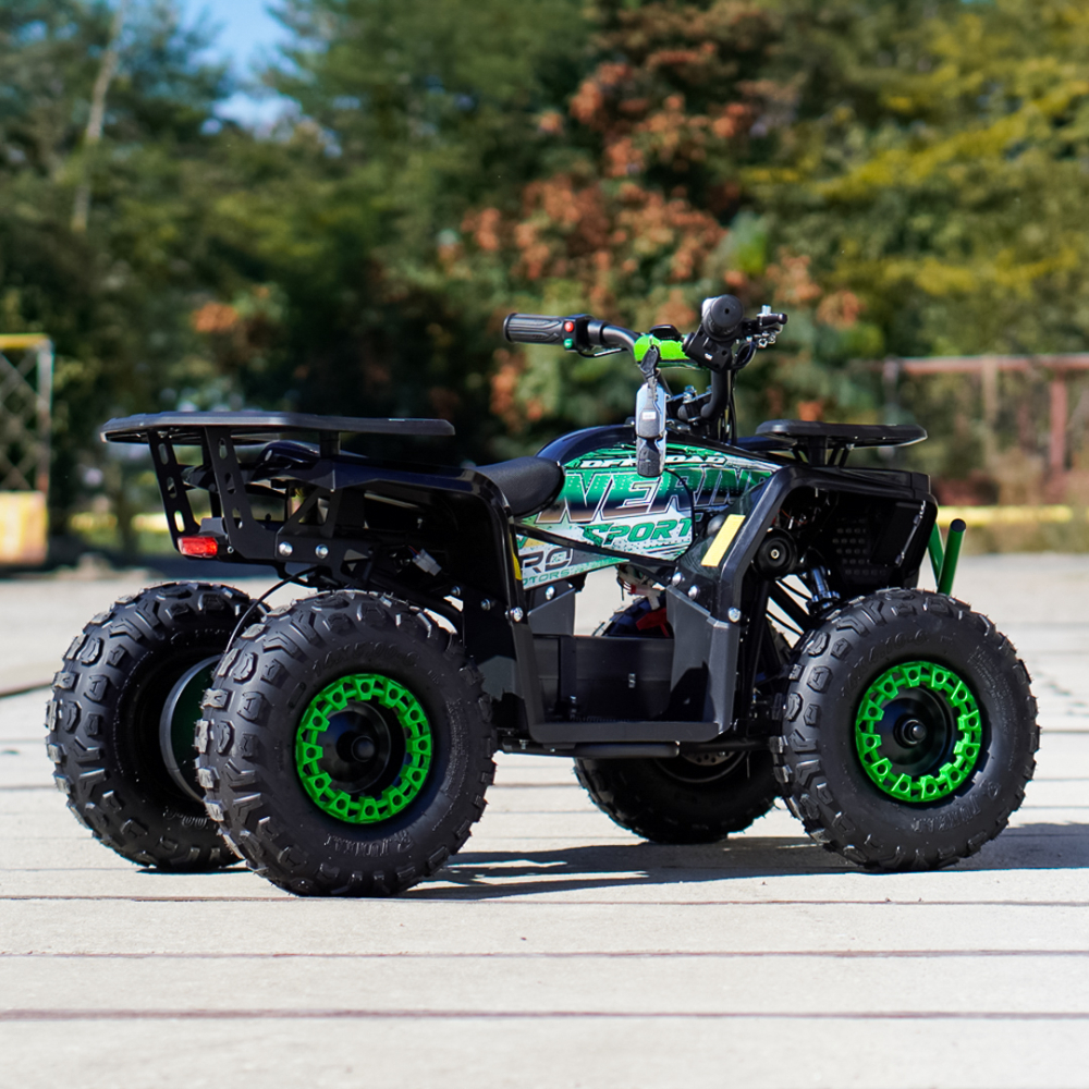 ATV electric pentru copii NITRO Nerino 1200W 48V BTF2 Tyre, culoare verde [5]