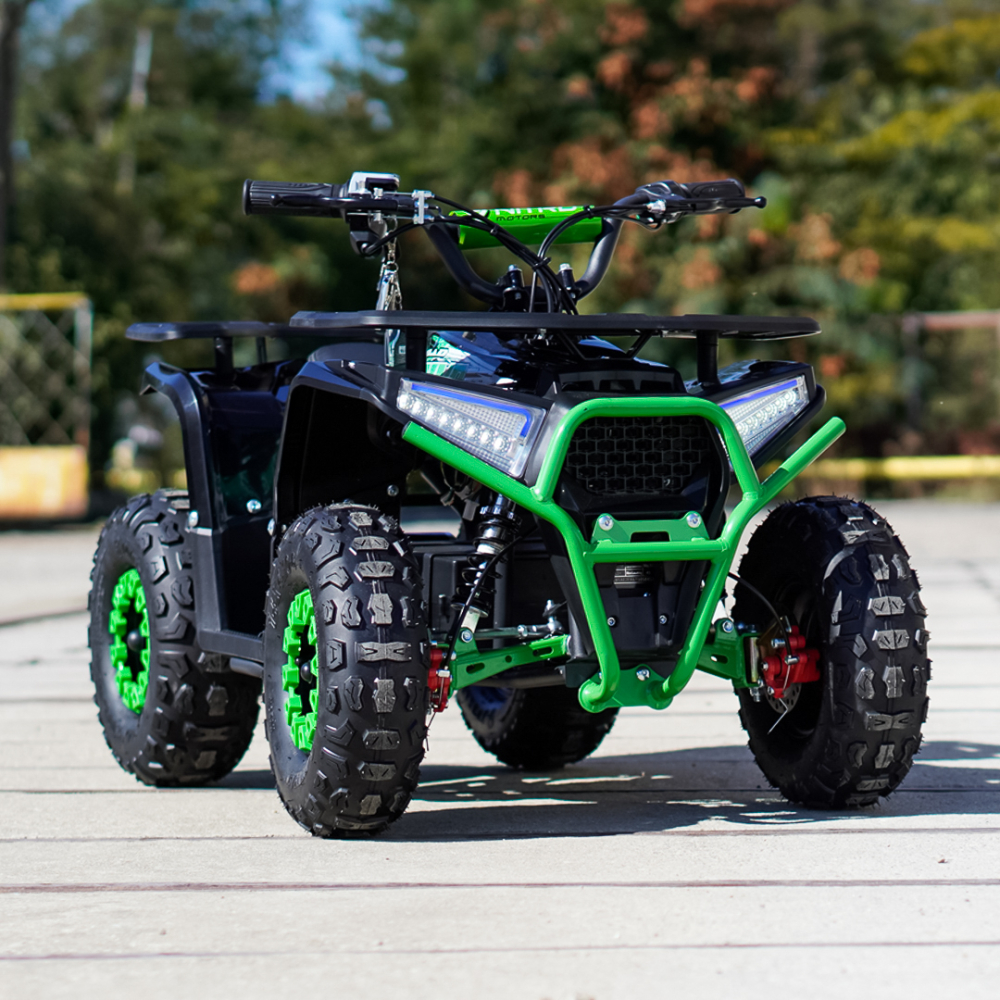 ATV electric pentru copii NITRO Nerino 1200W 48V BTF2 Tyre, culoare verde [2]