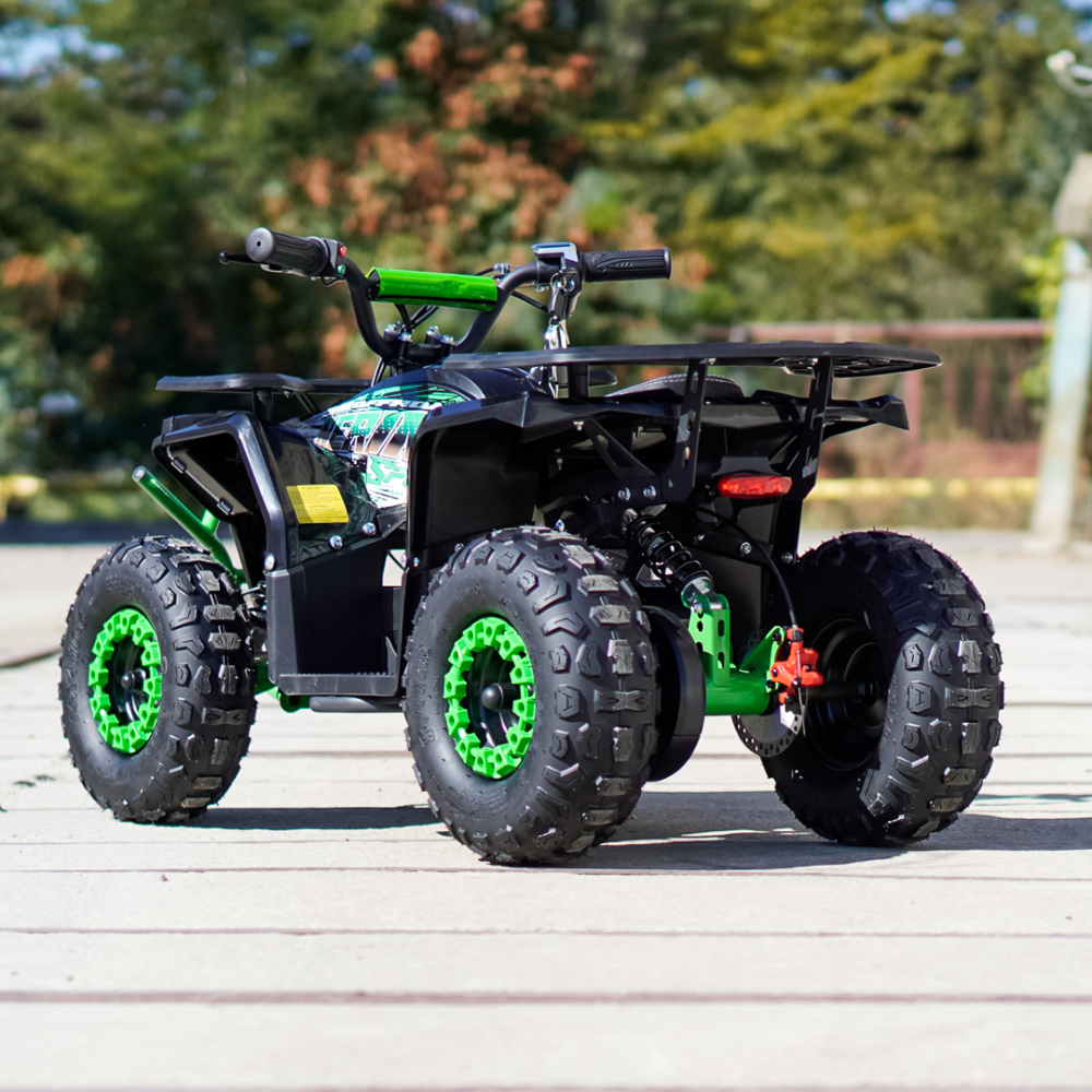 ATV electric pentru copii NITRO Nerino 1200W 48V BTF2 Tyre, culoare verde [8]