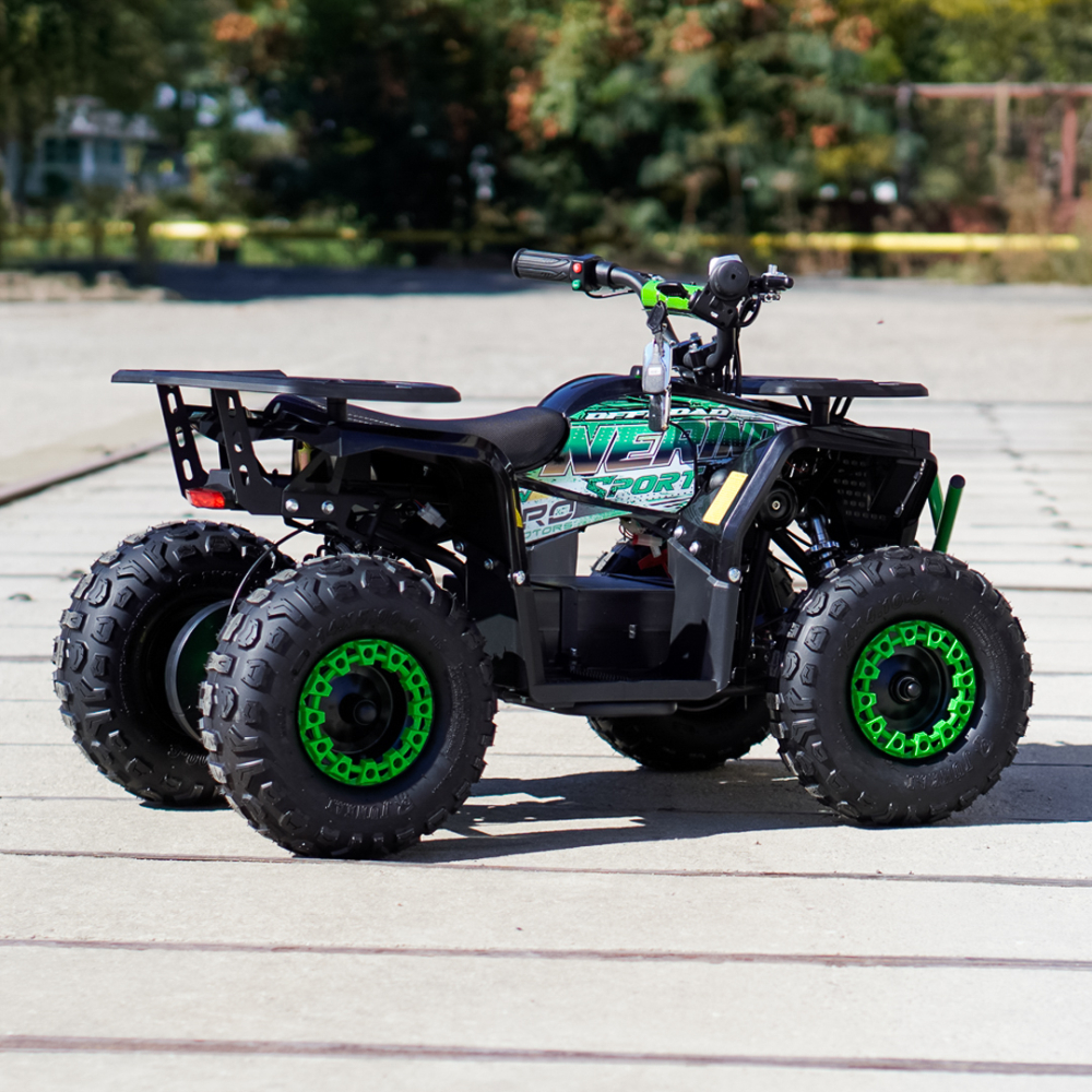 ATV electric pentru copii NITRO Nerino 1200W 48V BTF2 Tyre, culoare verde [6]
