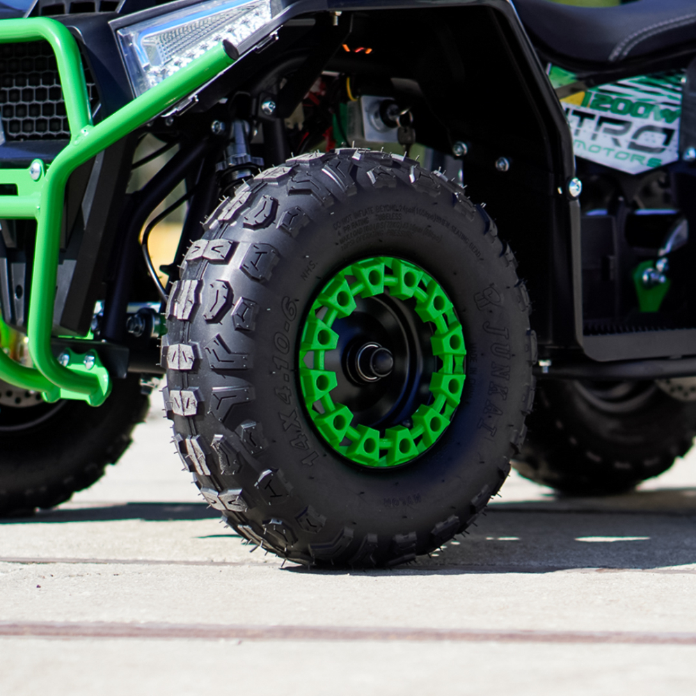 ATV electric pentru copii NITRO Nerino 1200W 48V BTF2 Tyre, culoare verde [13]