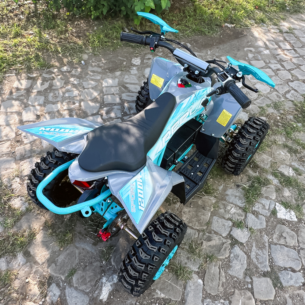 ATV electric pentru copii NITRO Replay Sport 1200W 48V Snowy Tyre XL, Albastru [10]