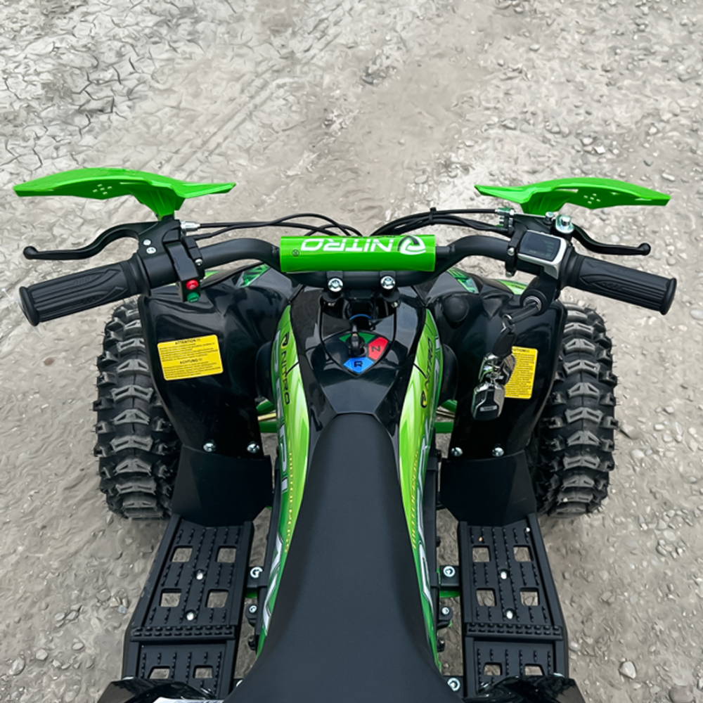 ATV electric pentru copii NITRO Replay Sport 1200W 48V Snowy Tyre XL, Verde [14]