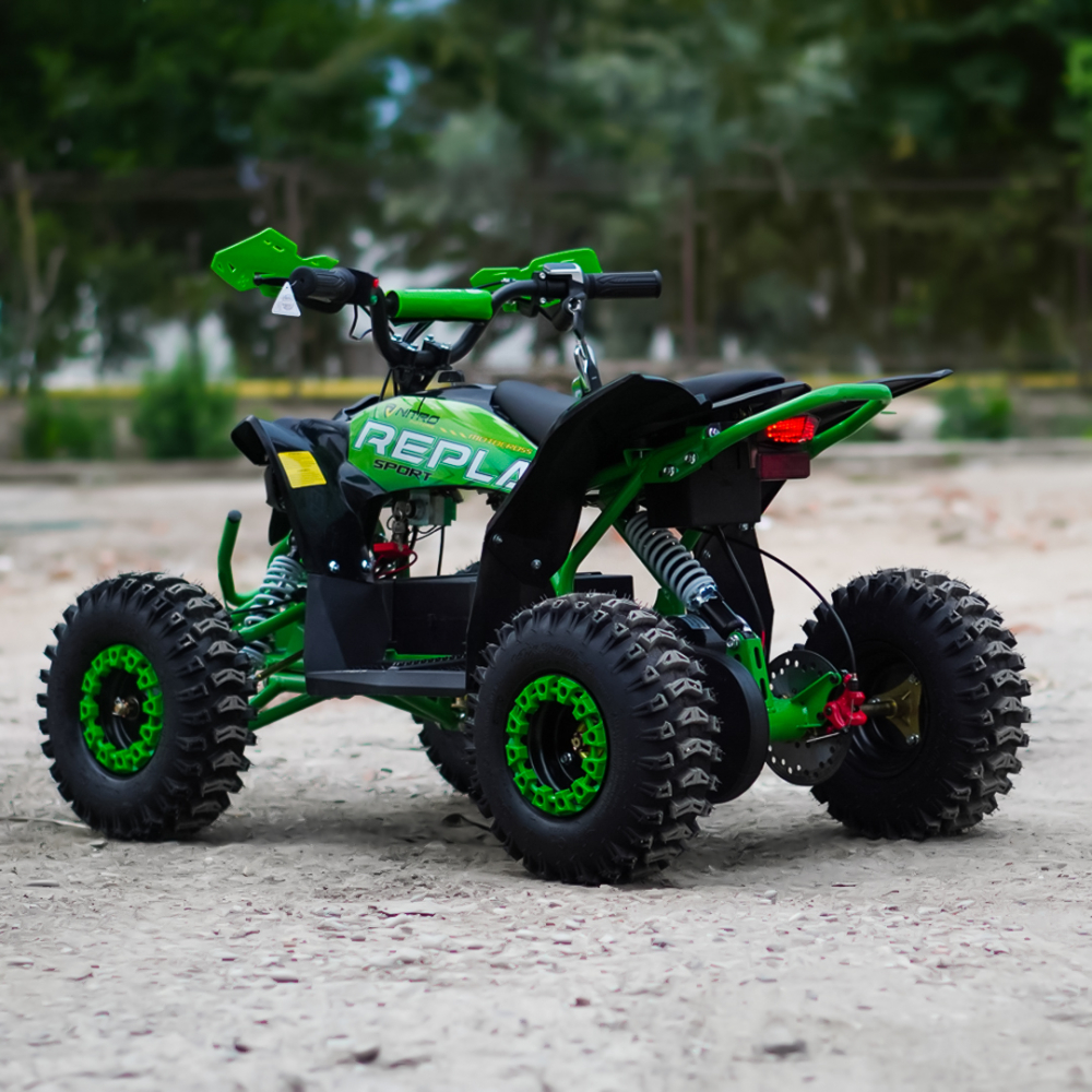 ATV electric pentru copii NITRO Replay Sport 1200W 48V Snowy Tyre XL, Verde [6]