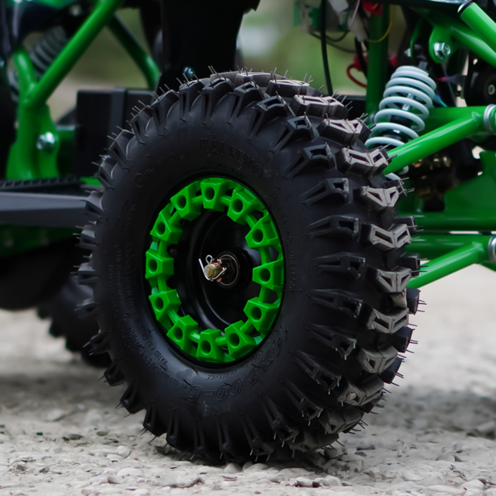 ATV electric pentru copii NITRO Replay Sport 1200W 48V Snowy Tyre XL, Verde [12]