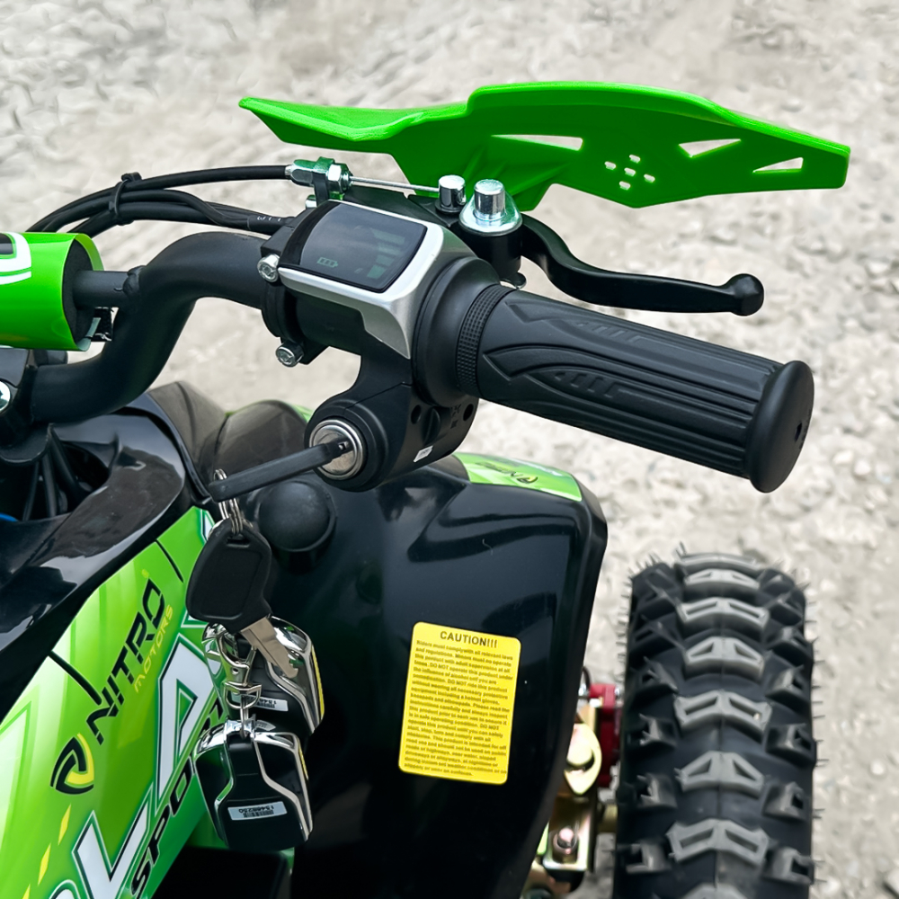 ATV electric pentru copii NITRO Replay Sport 1200W 48V Snowy Tyre XL, Verde [15]