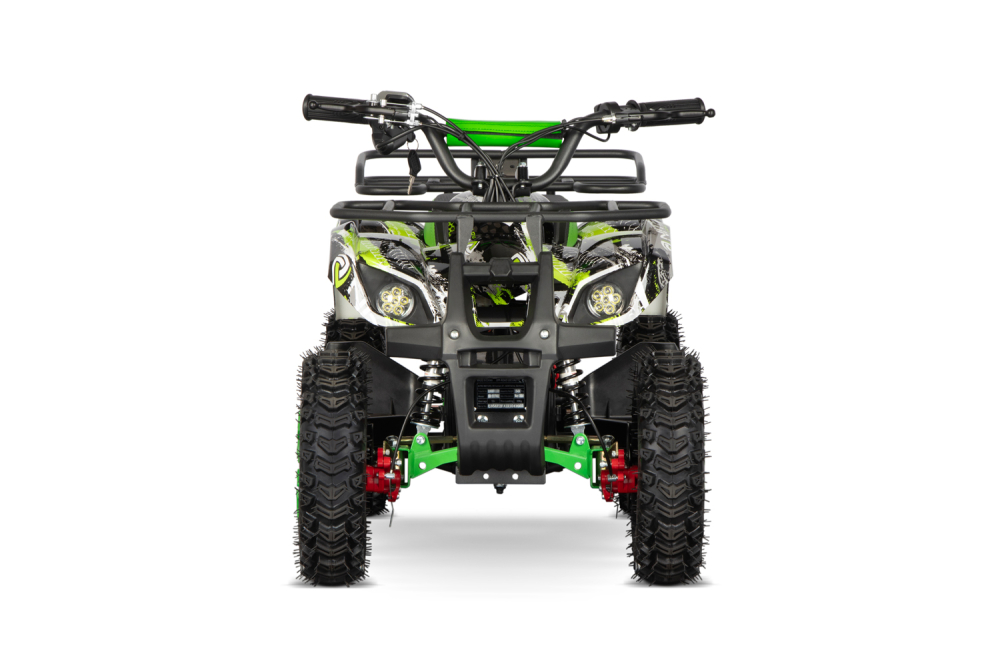 ATV electric pentru copii NITRO Torino Quad 1000W 36V 12Ah, Snowy tyres, grafiti green [6]