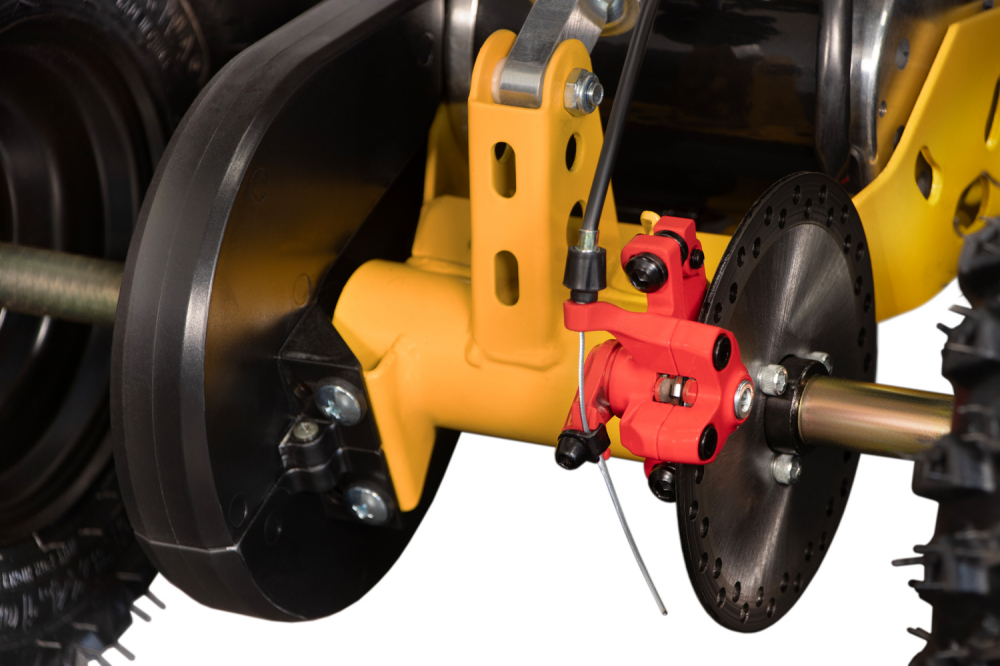 ATV electric pentru copii NITRO Torino Quad 1000W 36V 12Ah, Snowy tyres, grafiti yellow [2]