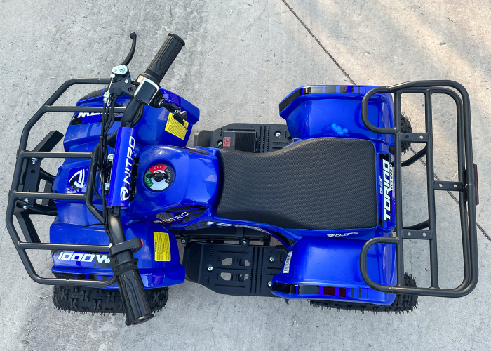 ATV electric pentru copii NITRO Torino Quad 1000W 36V, culoare Albastra [10]