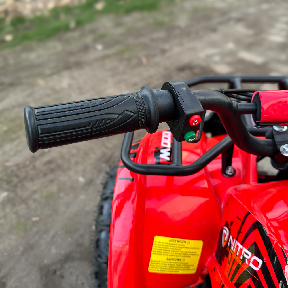ATV electric pentru copii NITRO Torino Quad 1000W 36V, culoare Rosie [18]