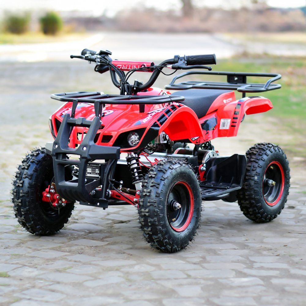 ATV electric pentru copii NITRO Torino Quad 1000W 36V, culoare Rosie [2]
