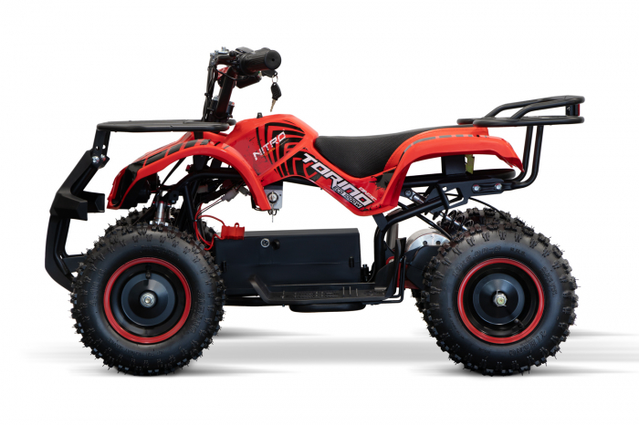 ATV electric pentru copii NITRO Torino Quad 1000W 36V, culoare Rosie [26]