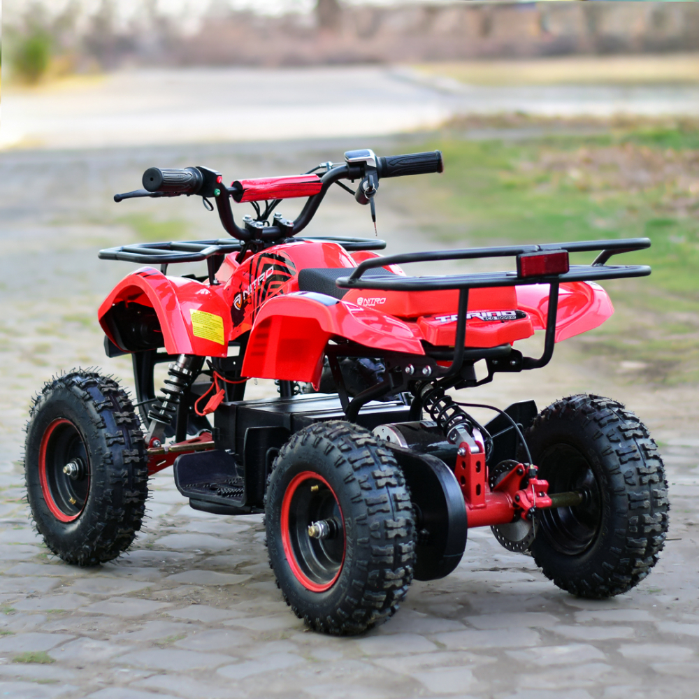 ATV electric pentru copii NITRO Torino Quad 1000W 36V, culoare Rosie [7]