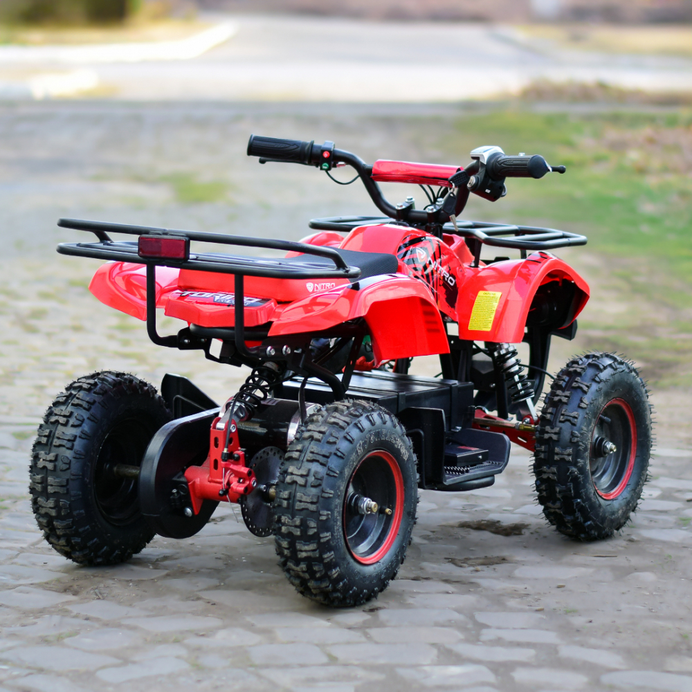 ATV electric pentru copii NITRO Torino Quad 1000W 36V, culoare Rosie [8]