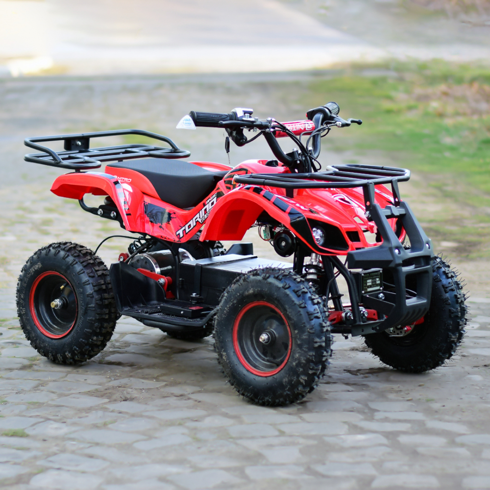 ATV electric pentru copii NITRO Torino Quad 1000W 36V, culoare Rosie [11]
