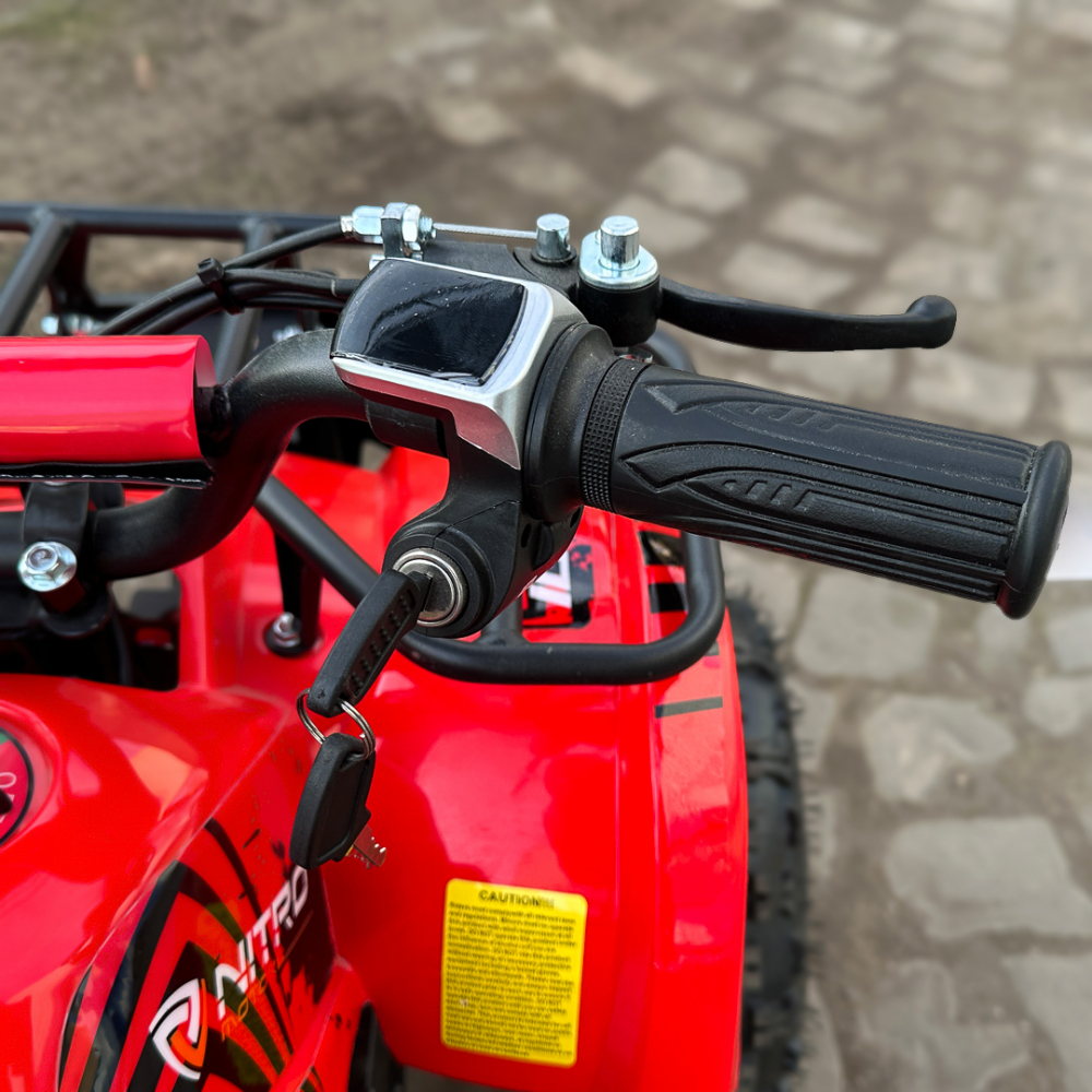 ATV electric pentru copii NITRO Torino Quad 1000W 36V, culoare Rosie [17]
