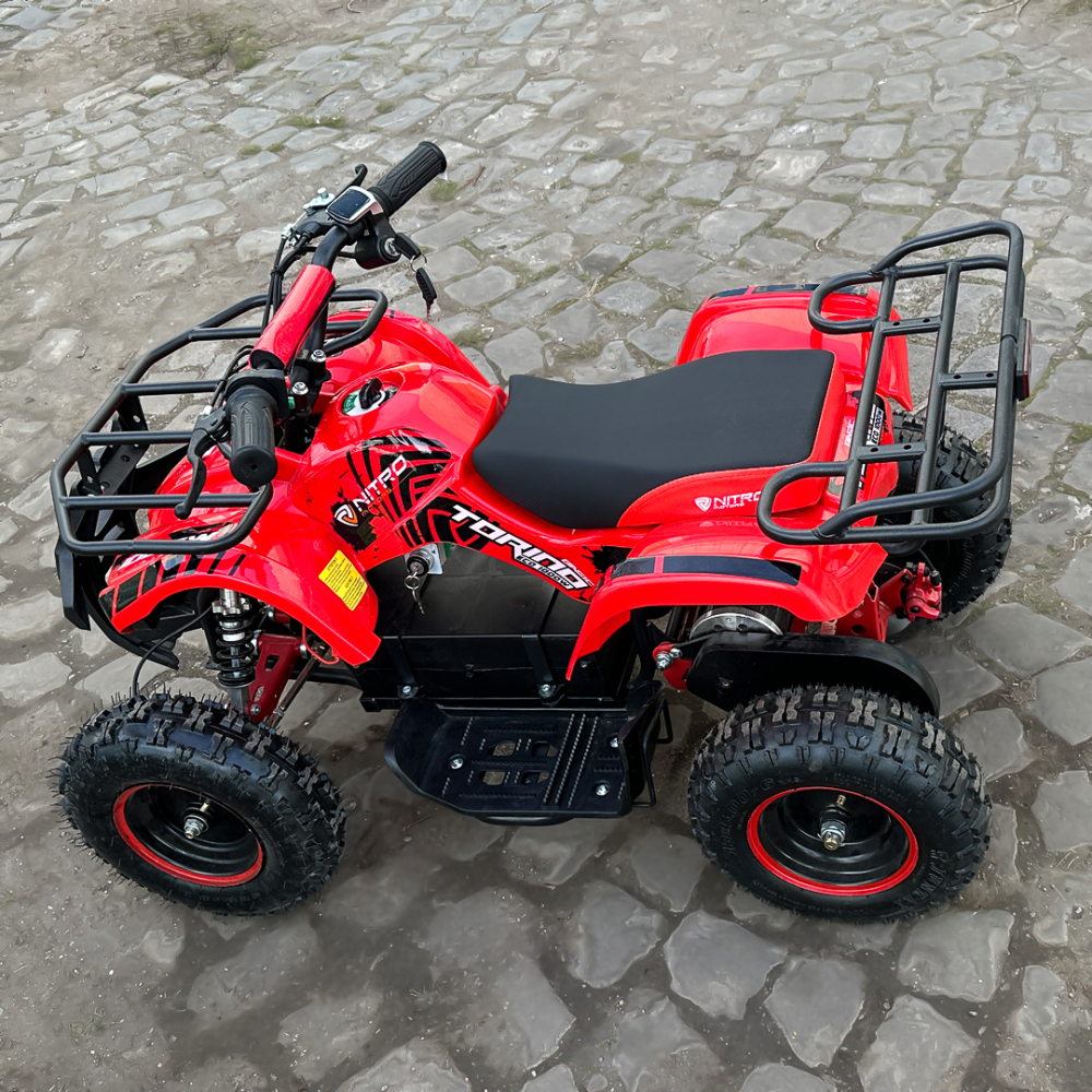 ATV electric pentru copii NITRO Torino Quad 1000W 36V, culoare Rosie [14]