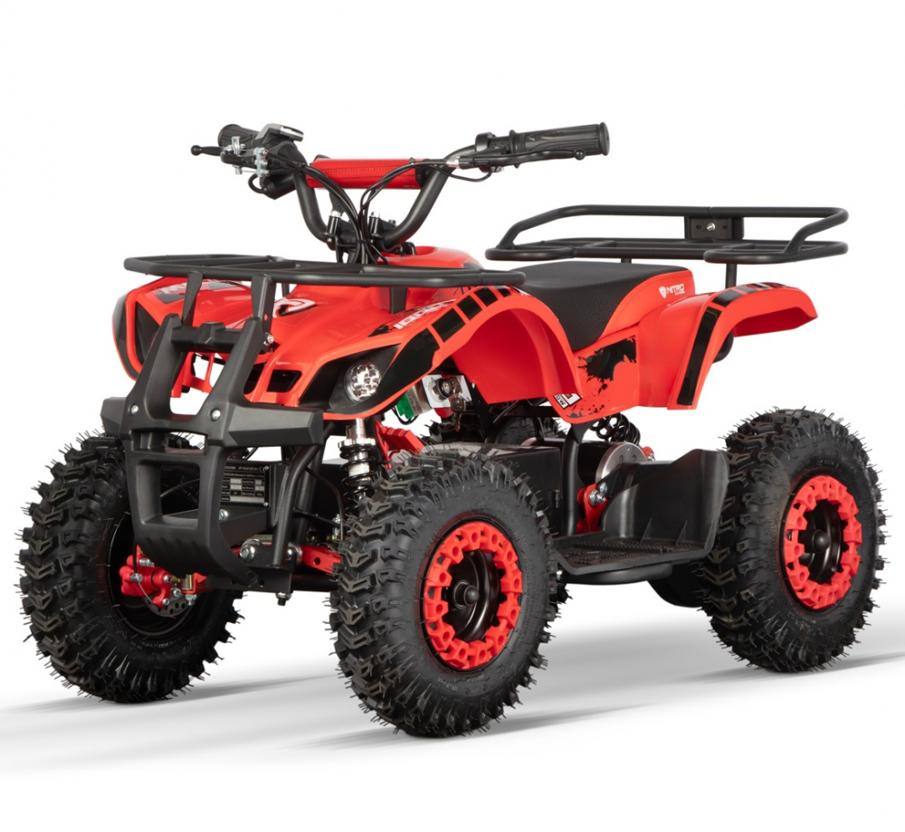 ATV electric pentru copii NITRO Torino Quad 1000W 36V, Snowy tyres, Rosu