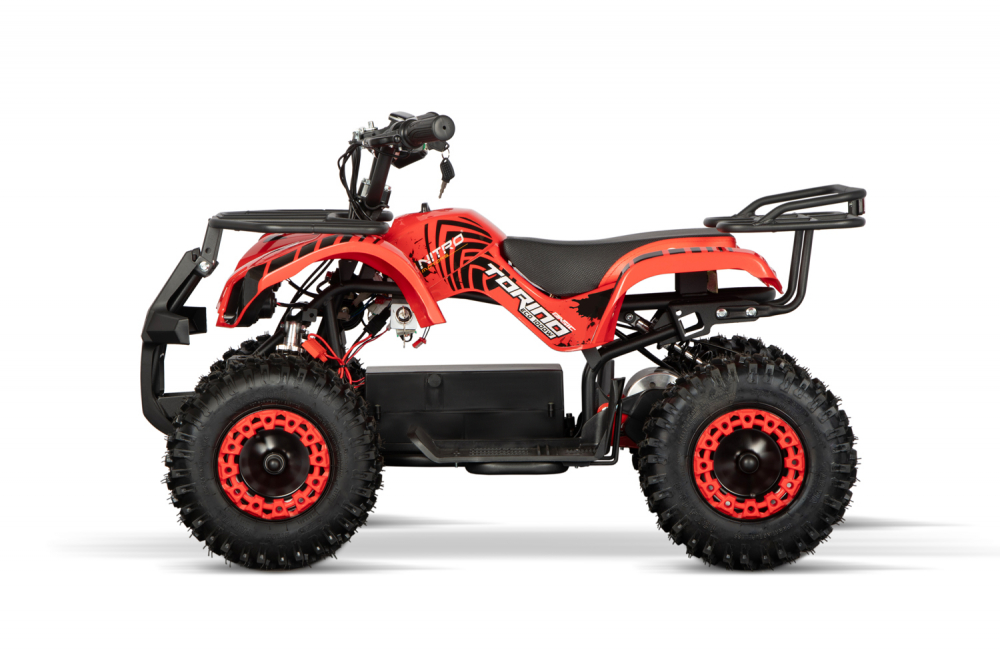 ATV electric pentru copii NITRO Torino Quad 1000W 36V, Snowy tyres, Rosu [3]