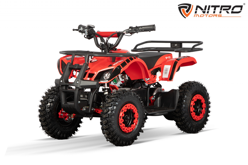 ATV electric pentru copii NITRO Torino Quad 1000W 36V, Snowy tyres, Rosu [2]