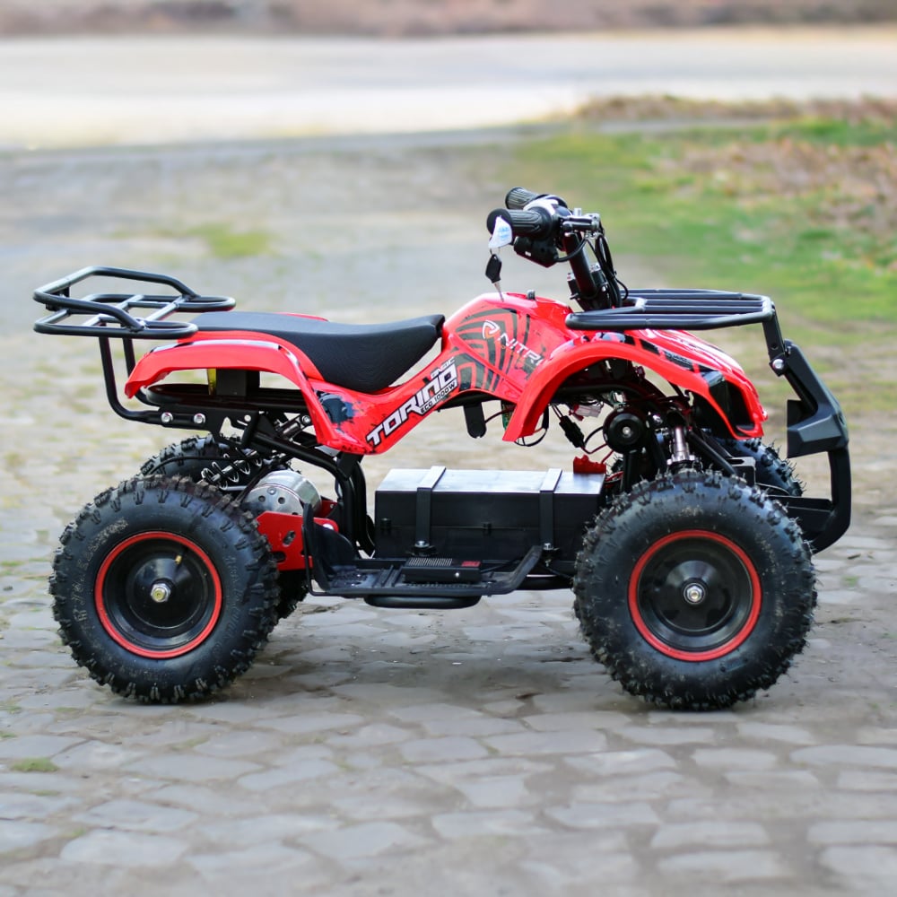 ATV electric pentru copii NITRO Torino Quad 1000W 48V, culoare Rosie [10]