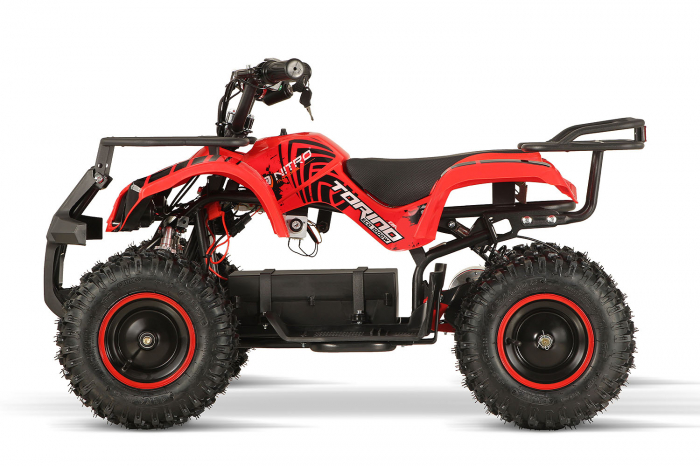 ATV electric pentru copii NITRO Torino Quad 1000W 48V cu anvelope 13x4.10-6, culoare Rosie [3]
