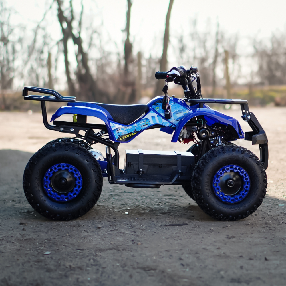 ATV electric pentru copii NITRO Torino Quad 1200W 48V Big Tyre, culoare Albastra [8]