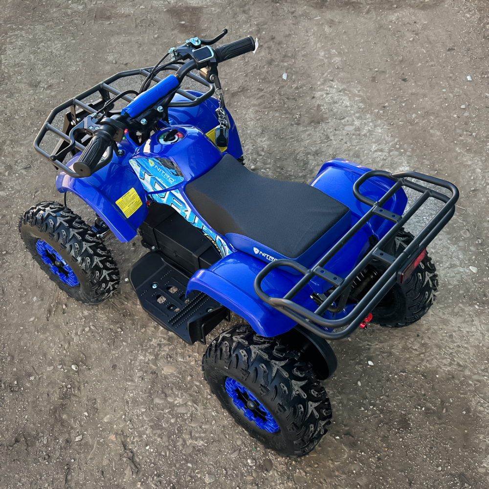 ATV electric pentru copii NITRO Torino Quad 1200W 48V Big Tyre, culoare Albastra [12]