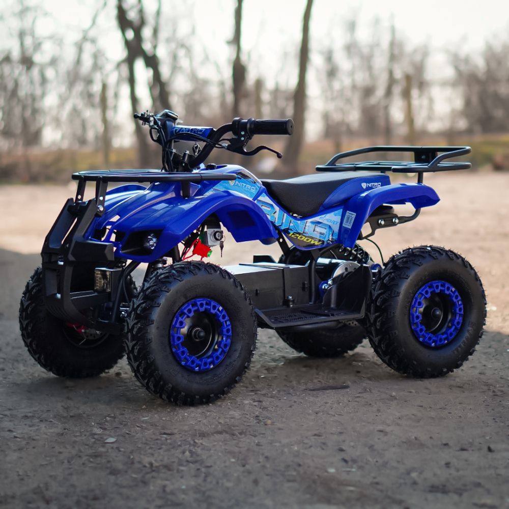 ATV electric pentru copii NITRO Torino Quad 1200W 48V Big Tyre, culoare Albastra [3]