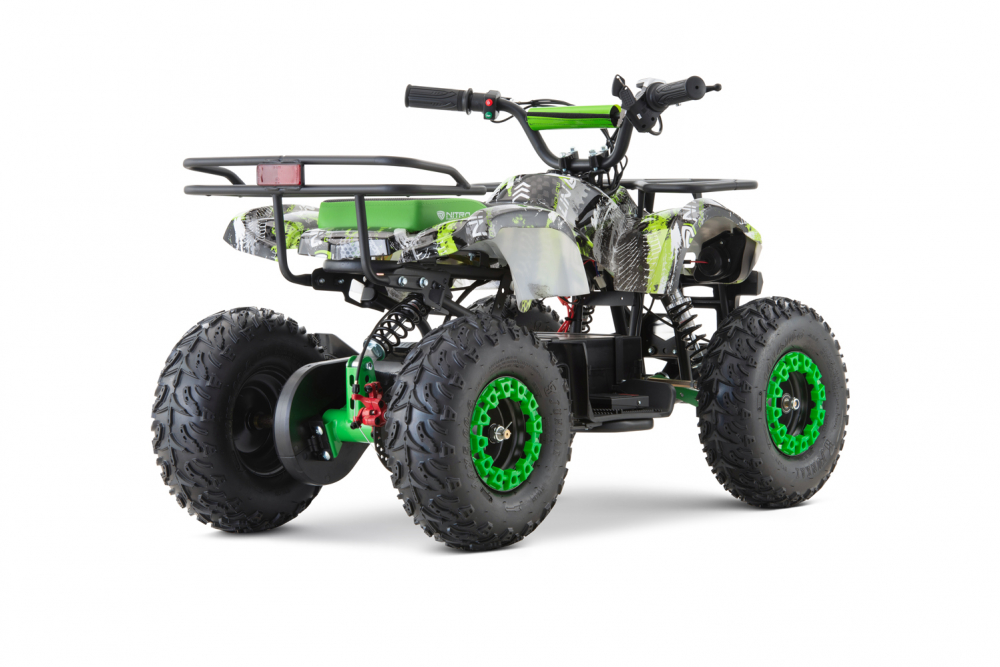 ATV electric pentru copii NITRO Torino Quad 1200W 48V Big Tyre, culoare Green Grafiti [2]